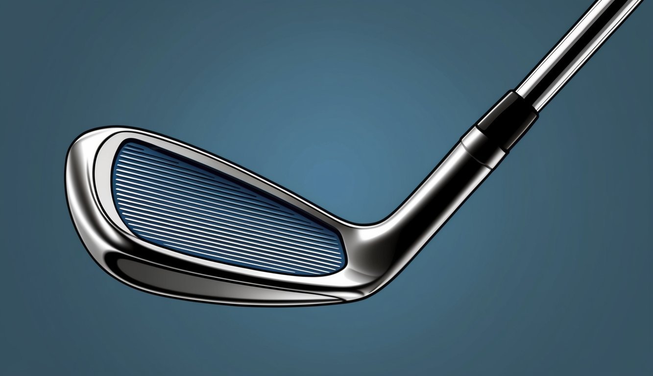 A golf club with a high loft angle positioned for an attack wedge shot